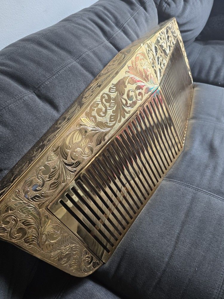 Cadillac Fleetwood Brougham Engraved Gold Grille 93-96