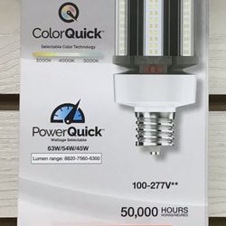 Satco HI-PRO LED HID Replacement 63W Brand New 