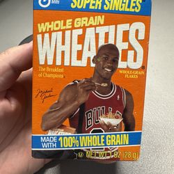 *Unopened* Michael Jordan Chicago Bulls Vintage 1990's Mini Wheaties Cereal Box
