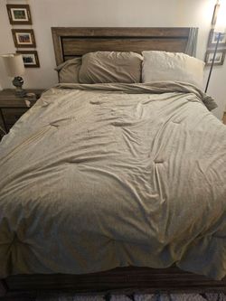 Full bedroom set with tv