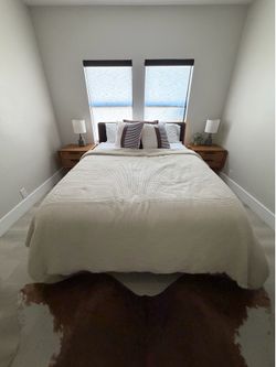 Castlery Seb Queen Bed Frame + Matching Nightstands