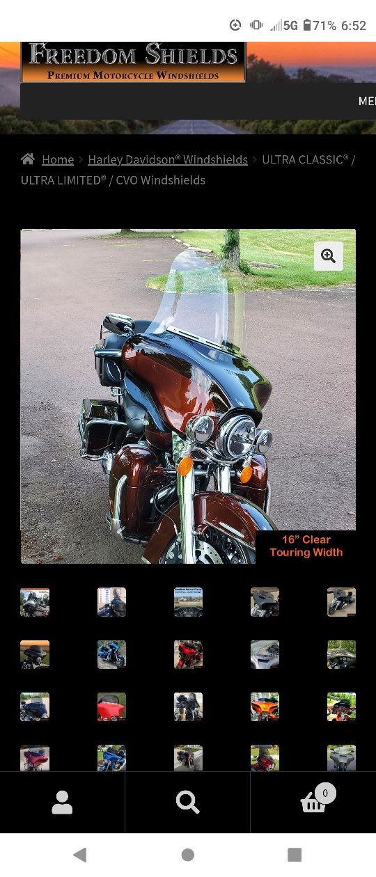 Harley Windshield