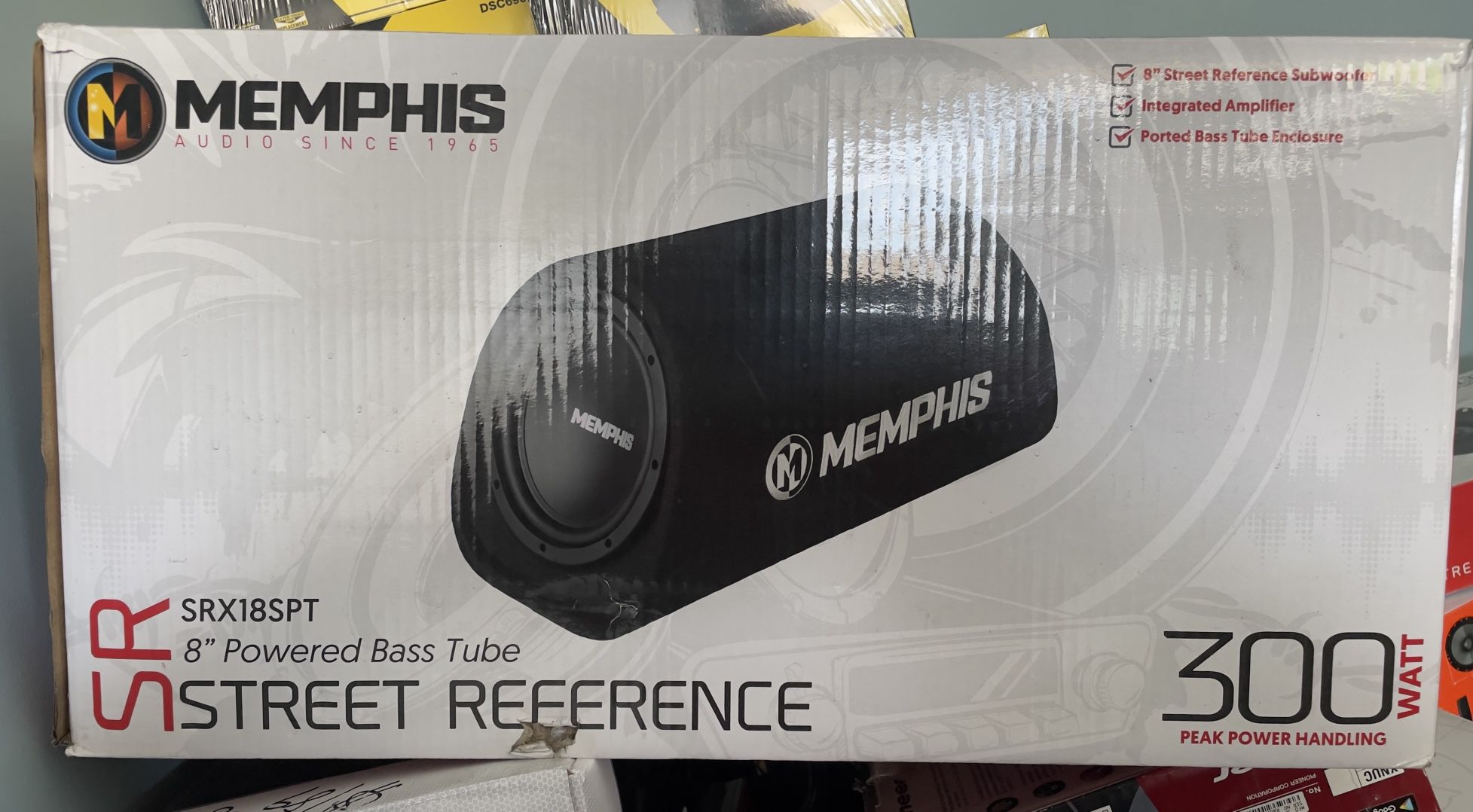 MEMPHIS Amplified Vented 8” Subwoofer With Box