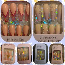 500 Boxes Press On Nails  24 Nails Per Box – Brand New