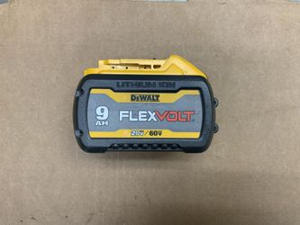 Dewalt Lithium Ion Flexvolt 9Ah 20v/60v Max Li-ion Battery Rechargable Interchangeable Tool Construction Job Site Professional Dual Voltage  