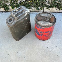 Vintage Antique Gas Cans (2)