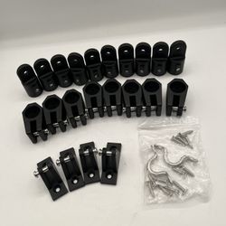 22 pieces of Nylon Bimini Top Eye End Cap Boat Canopy Fittings, 7/8"  