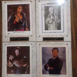 WWE Autographs undertaker Vince mcmahon