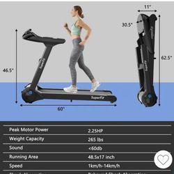 TREADMILL Costway 2.25hp Folding Running Machine