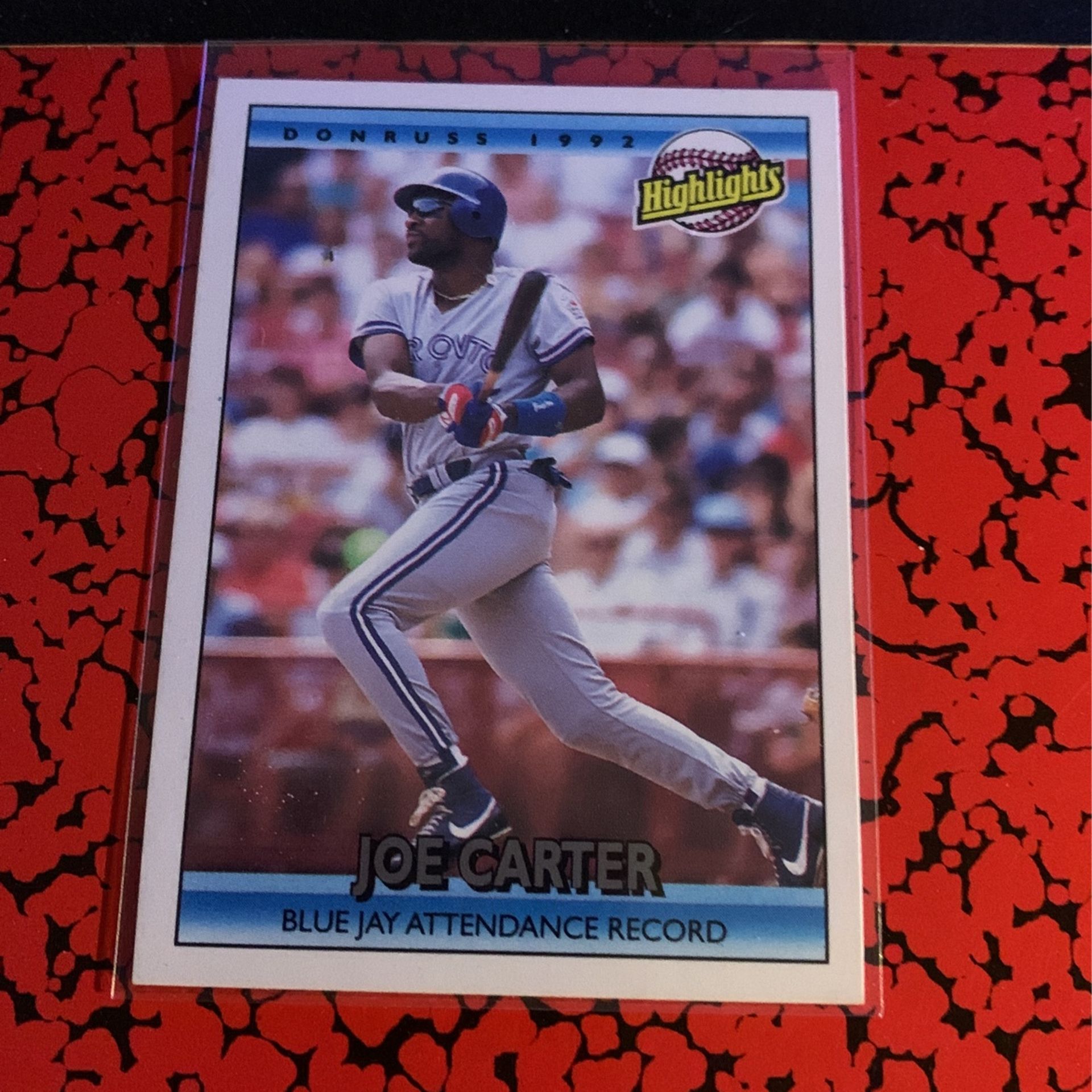 4 Baseball cards Joe Carter