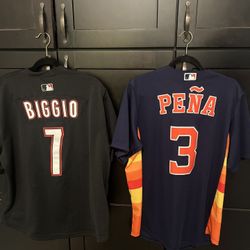 Astros jerseys. 