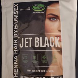 Jet Black Henna Hair