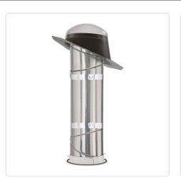 #3330 10 in. Acrylic Dome Sun Tunnel Skylight with Rigid Tube and Pitched High Density Flashing