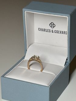 Engagement Ring (Charles & Colvard) - Moissanite
