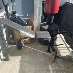 Weight Bench With Bar And Weights