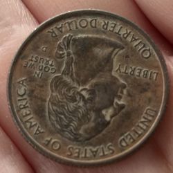 2006 D North Dakota state quarter missing clad on both sides