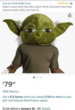 Star Wars Yoda Mascot Big Head