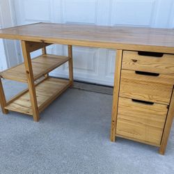 Solid Wood 3 Drawer Desk
