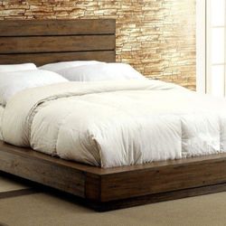 Brand New Rustic Natural Queen Size Bed Frame