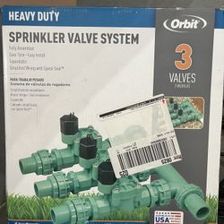 ORBIT 3 VALVES SPRINKLER SYSTEM