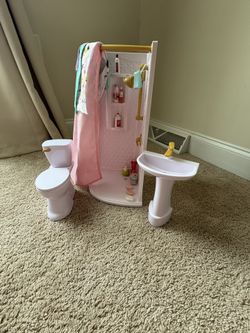Our Generation Doll Bathroom Set