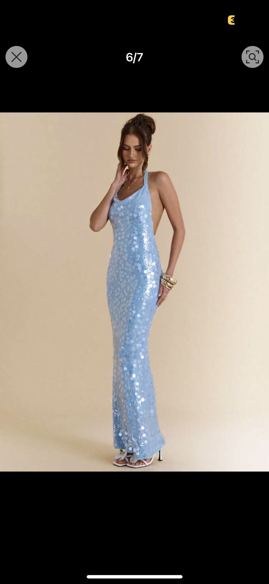 Sequined Elegant Maxi Dress 