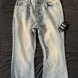 Baggy Light Blue BooHooMan Jeans