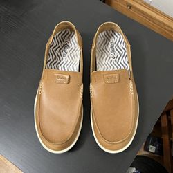 Olukai Kakaha Leather Slip-On Shoes Men’s Size 12