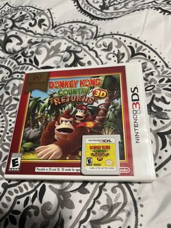 Nintendo 3ds video games donkey Kong country returns 3D no manual $10