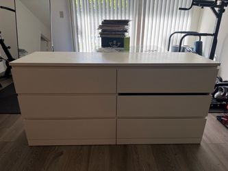 White 6 Drawer Dresser