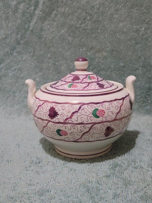 Wedgwood Of Etruria & Barlaston T455 M Strawberry Grapes Sugar Pot England.