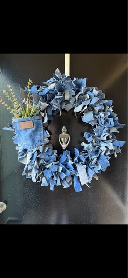 Jean denim wreath