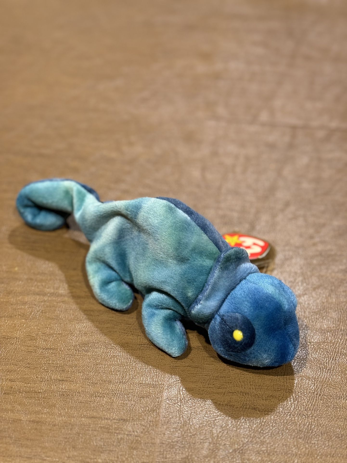 Ty “Rainbow” The Chameleon Rare Ty Beanie Baby 1st Generation LR $39