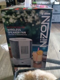 NIZONI wireless speaker fan will built in sound machine