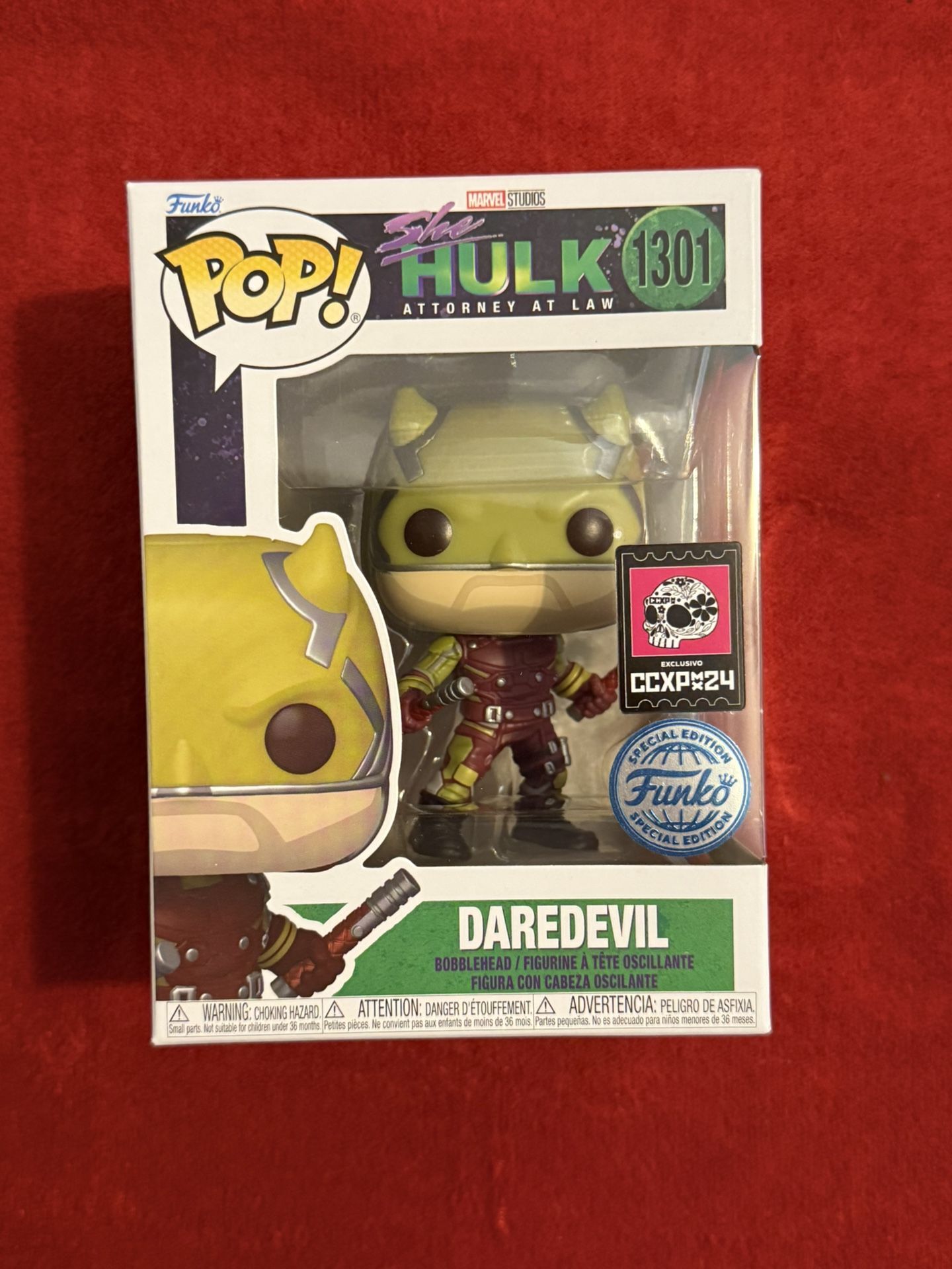 Funko Pop Marvel DAREDEVIL #1301 (She Hulk Series) CCXP24 Mexico Con Exclusive
