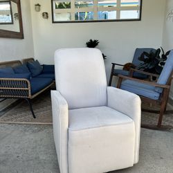 DaVinci Olive Upholstered Swivel Glider – $120 OBO