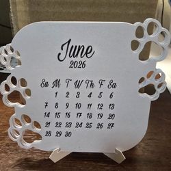 2026 Paw Print Calendar