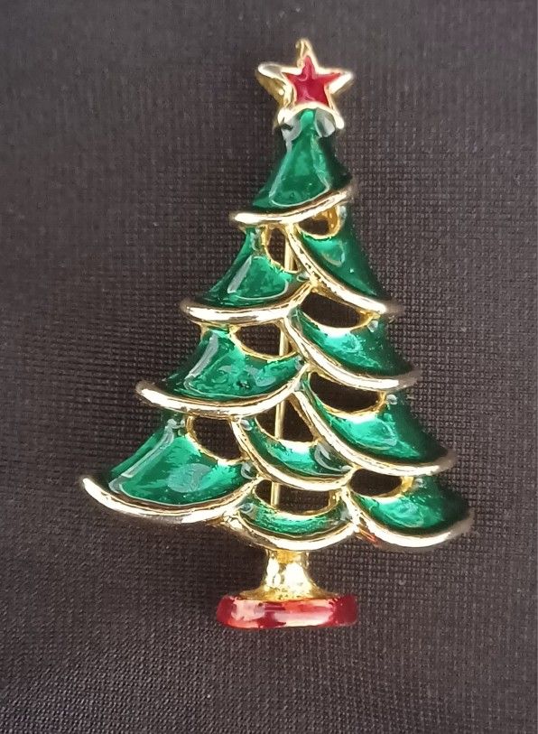 Christmas Tree Pin Brooch