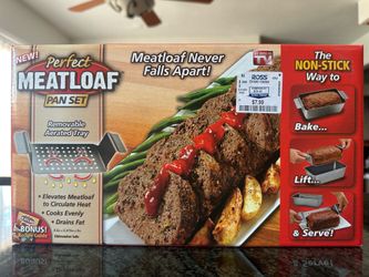 New! Perfect Meatloaf Pan Set
