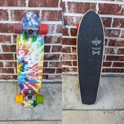 Dusters MOTO CRUISER Skateboard Complete 8.25x31 TIE DYE 

Pick up in Deer Park Texas 77536 