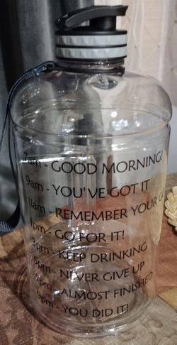 1 Gallon Water Bottle  Portable 