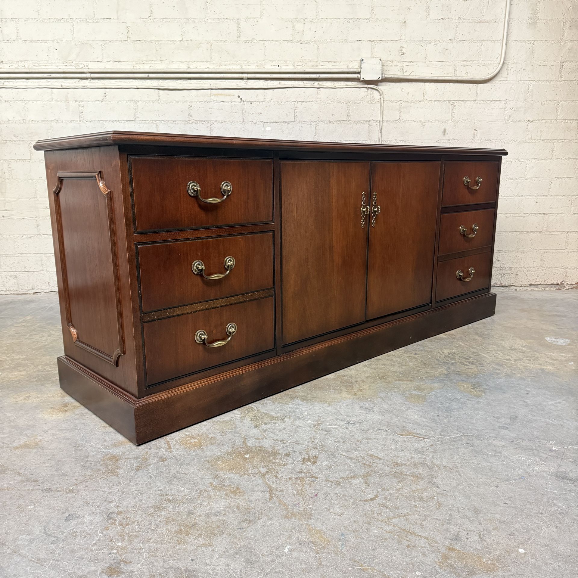 Delivery Is Available Elegant Solid Wood Credenza with Drawers & Cabinet Dresser – Heavy & High Quality$650 OBO!