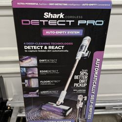 Shark Detect Pro Cordless Auto-Empty Vacuum Cleaner w/ QuadClean Brush Brand New
