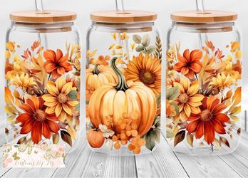 Fall And Halloween Glass Can Cups