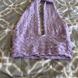 Lilac Halter Top