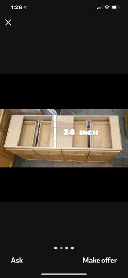 REAL WOOD CABINET 
