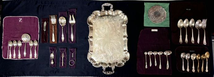 Huge lot of mixed silver plated silverware