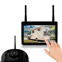 RV Backup Camera Wireless 7" 1080P DVR Rear View Camera Compatible with Furrion Pre-Wired Mount