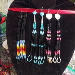 Dangling Earrings Navajo Style 