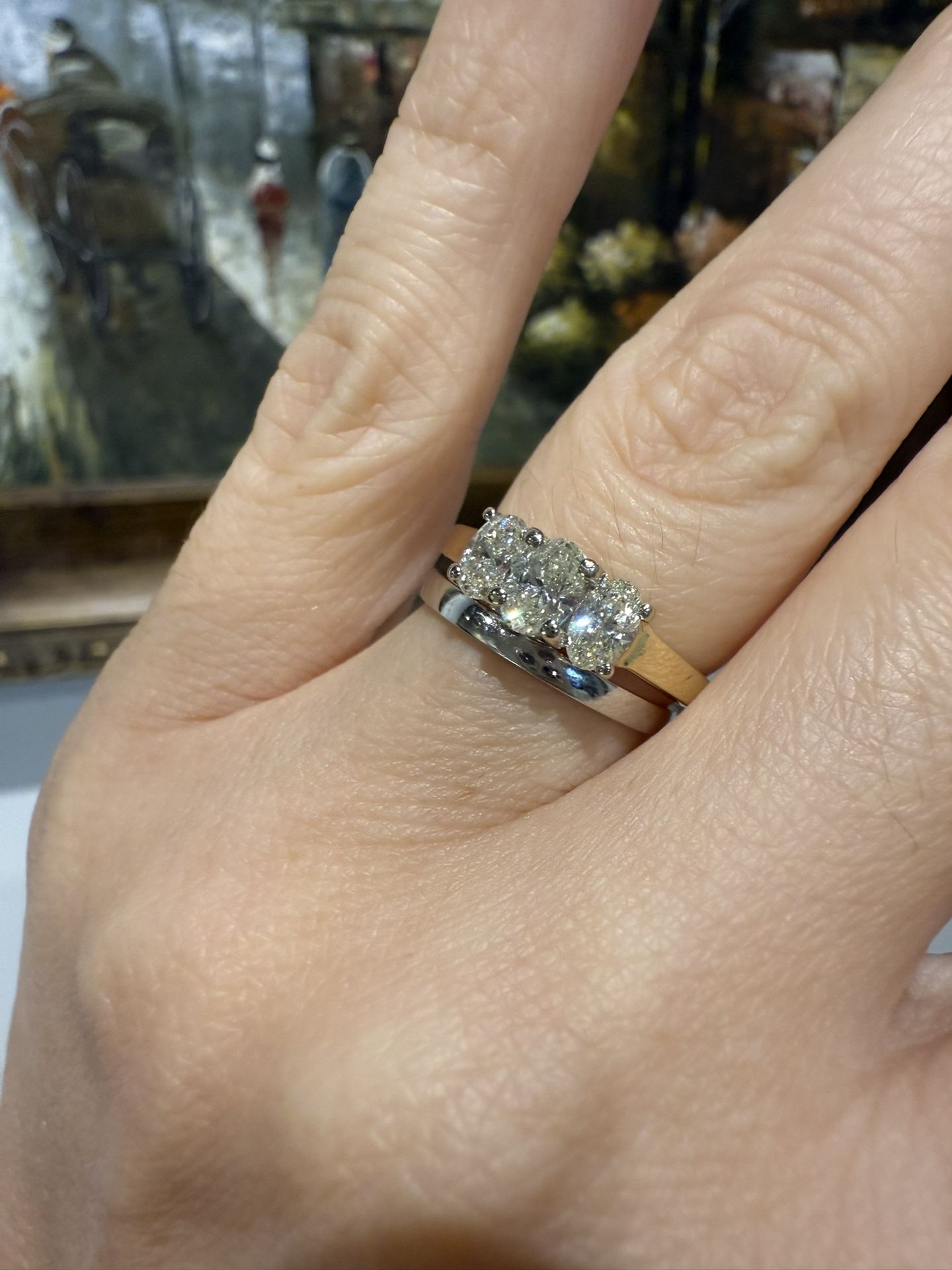 14K Yellow Gold Natural Diamonds Beautiful Ring 